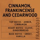 Cinnamon, Frankincense & Cedarwood 100 gram thumbnail
