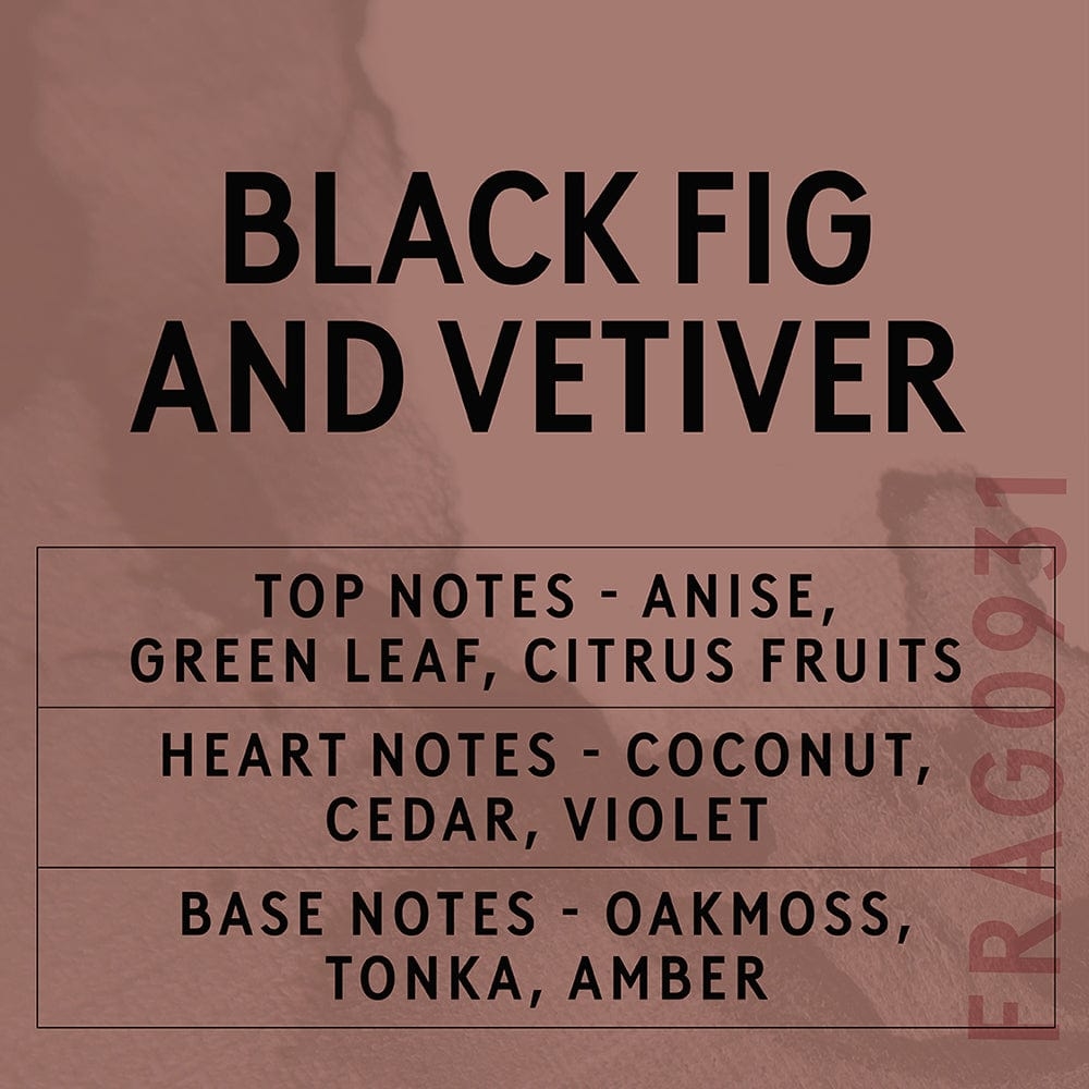 La 'Black Fig and Vetiver' duftolje bringe en kjølig, jordnær aura inn i hjemmet ditt – inspirert av en vårtur blant frodige felter.