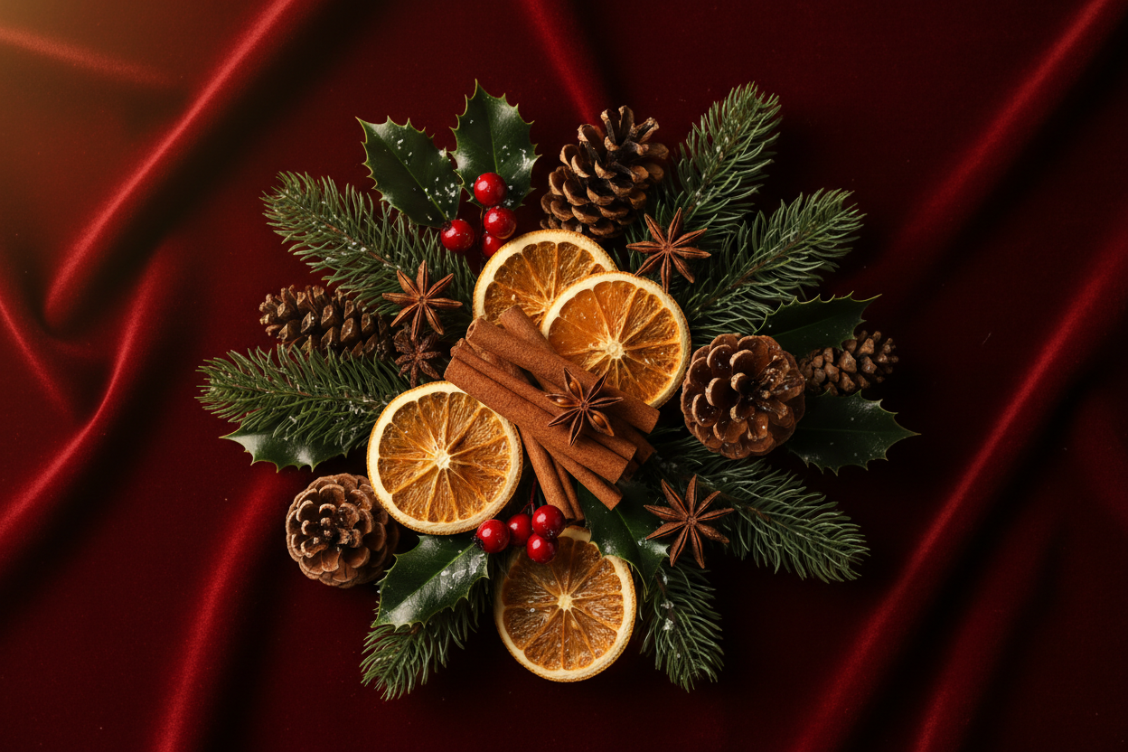 Jul og vinter duftoljer – gran, kanel, appelsin og julekrydder