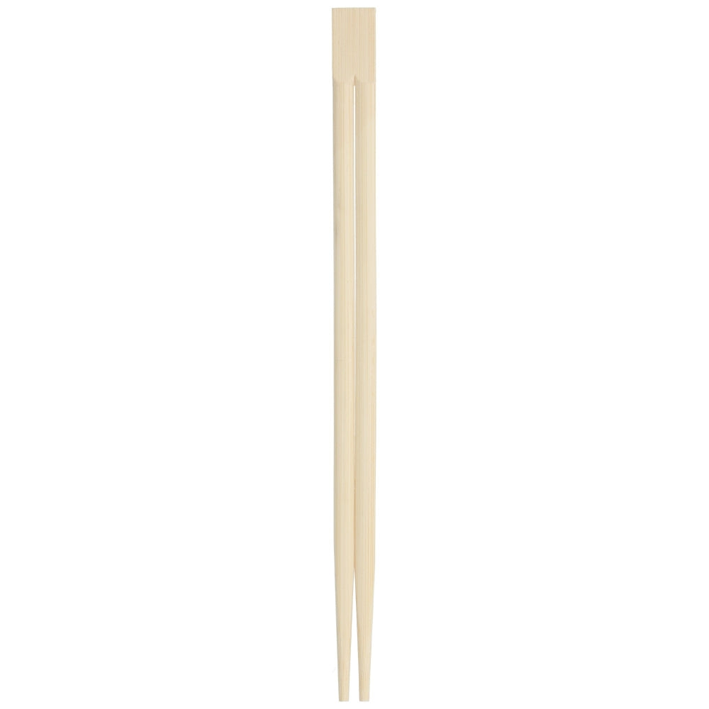 Et par lyse japanske spisepinner i bambus, 20 cm lange, mot hvit bakgrunn