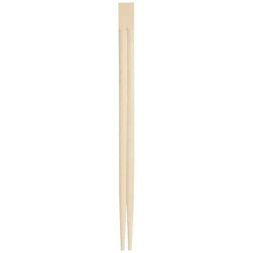 Et par lyse japanske spisepinner i bambus, 20 cm lange, mot hvit bakgrunn