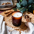 30 cl glass Amber til lysstøping - VoksOgVeker.no