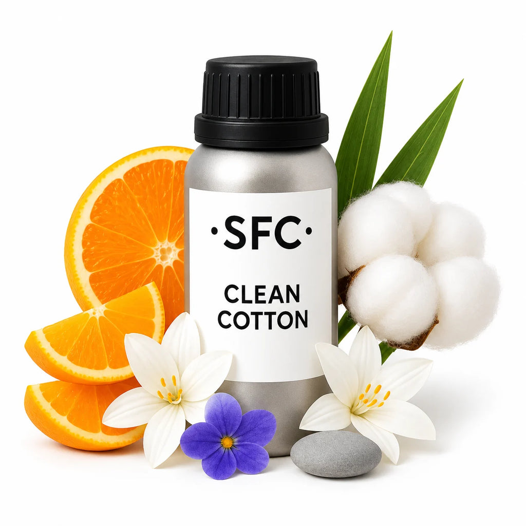 Clean Cotton duftolje 125 g til lys og vokssmelt