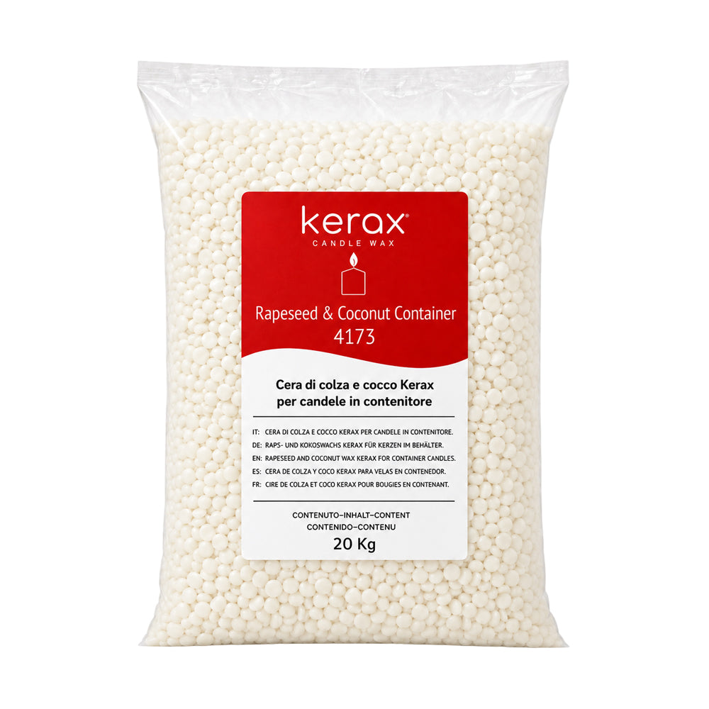 Kerawax 4173 raps- og kokosvoks i pastiller, 20 kg pose fra Kerax