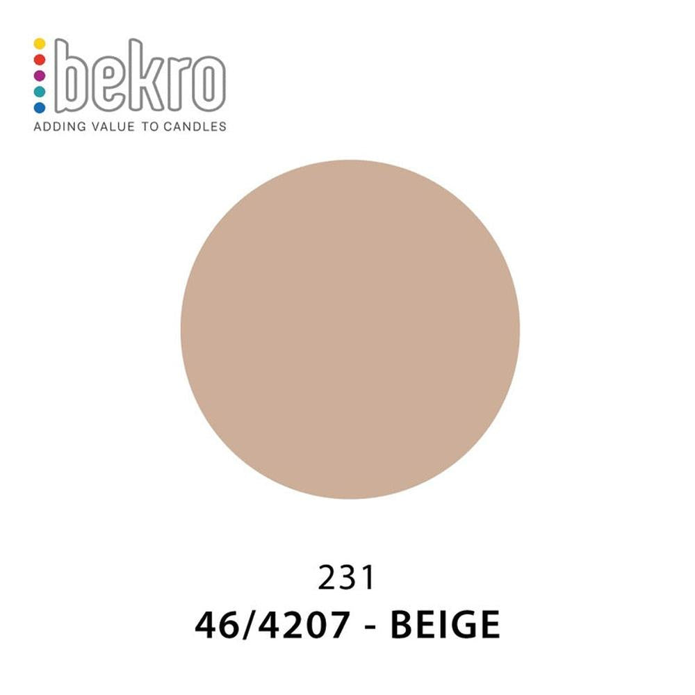 Bekro lysfarge pigment i beige nyanse 46/4207, vist som en sirkel på hvit bakgrunn