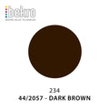 Mørk brun lysfargepigment fra Bekro, vist som en solid sirkel med fargekode 44/2057.