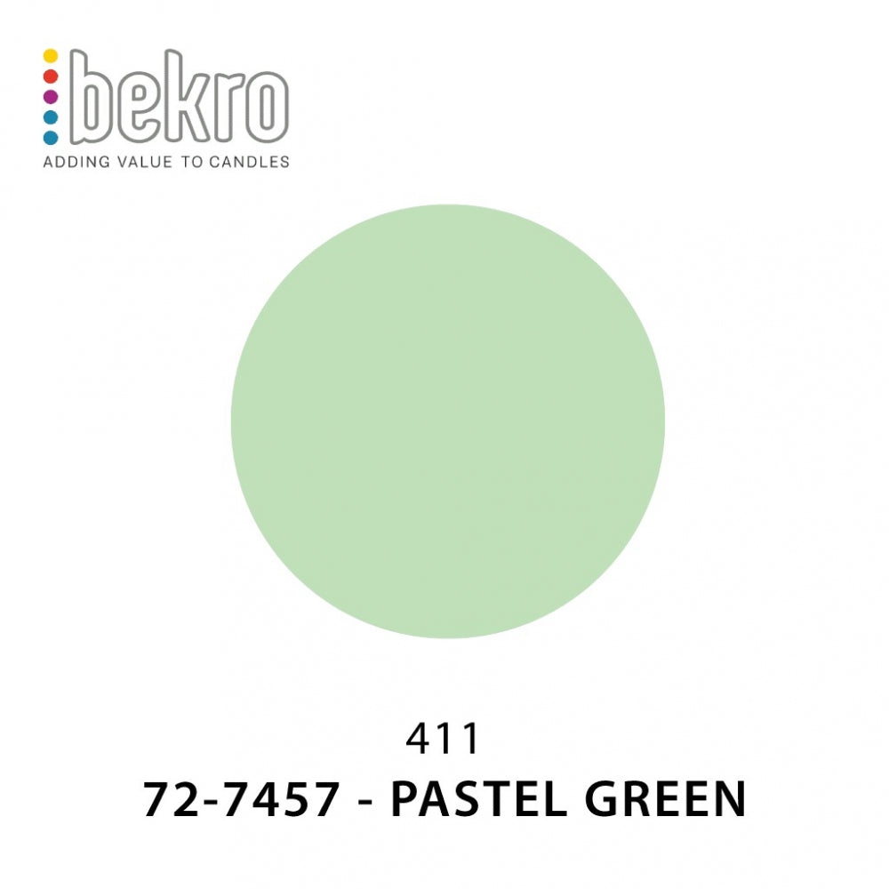 Bekro lysfarge pigment 72-7457 Pastell Grønn, 10 gram, for lysstøping.