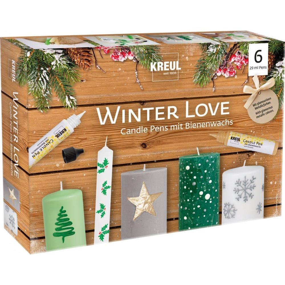 KREUL Candle Pen sett 6 stk – Winter Love - VoksOgVeker.no