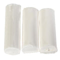 Tre hvite, sylindriske stykker tetningspasta for lysformer, ca 25 gram hver